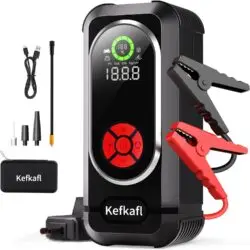 Portable Car Jump Starter with Air Compressor – Kefkafl 4500A 150PSI